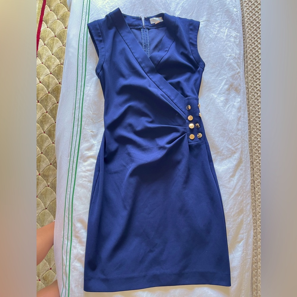Navy blue tahari dress